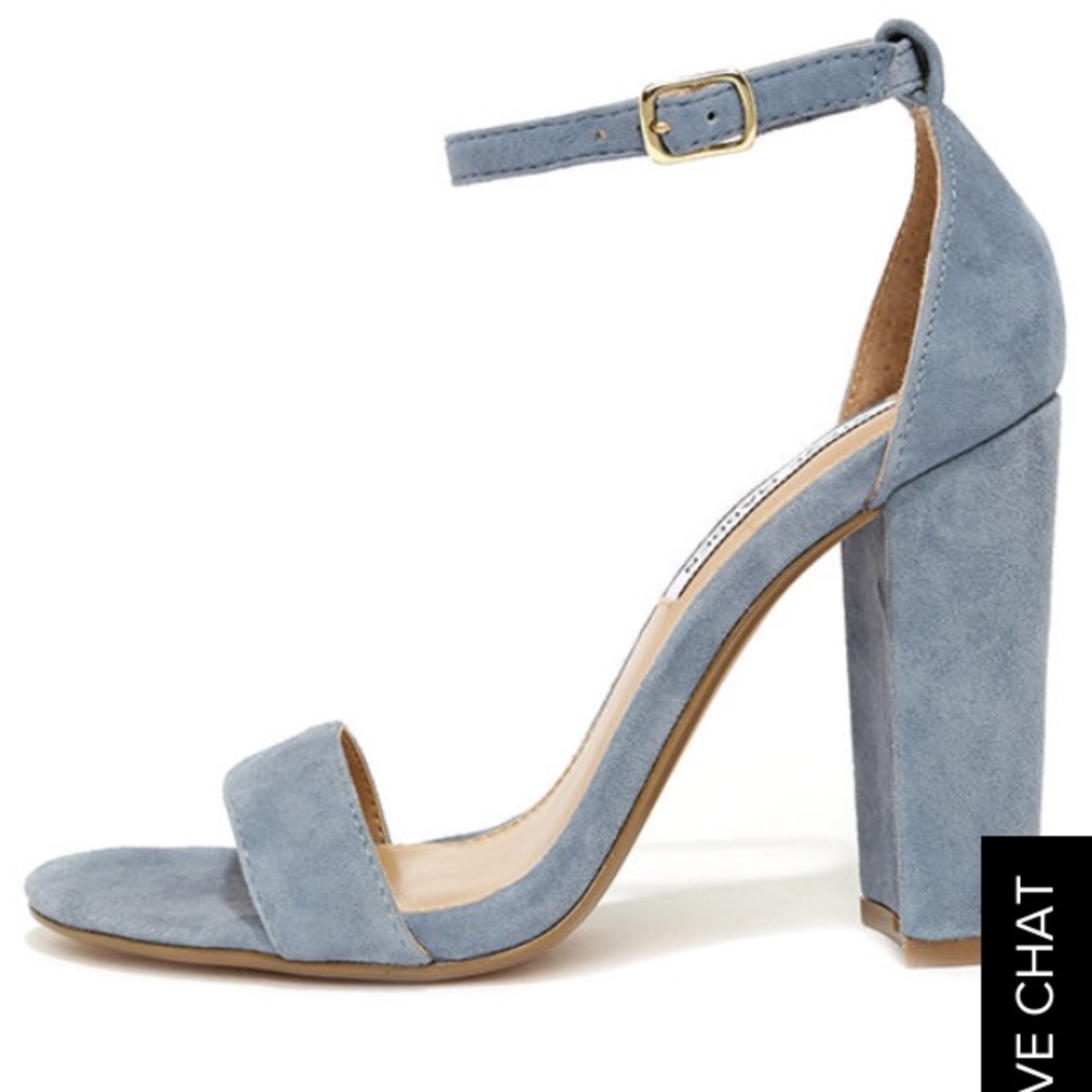 Steve Madden Carson Blue Strap Heels